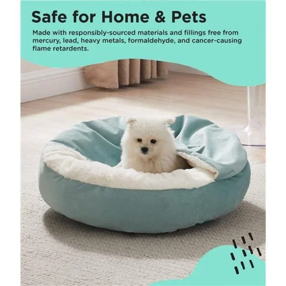 Best Friends by Sheri Cozy Cuddler Luxury Orthopedic Dog and Cat Bed